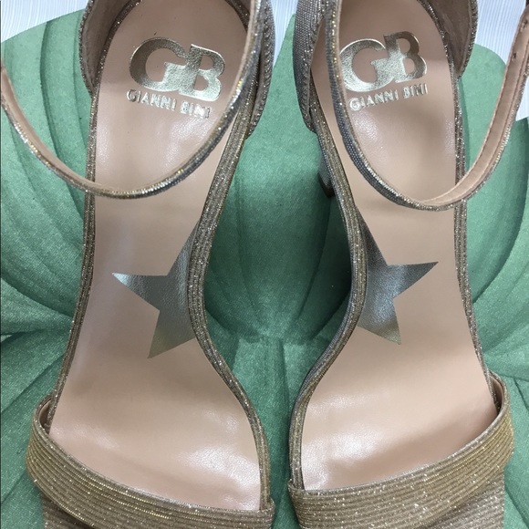 Gianni Bini New Beige Heels with Silver Sparkles - Picture 7 of 8